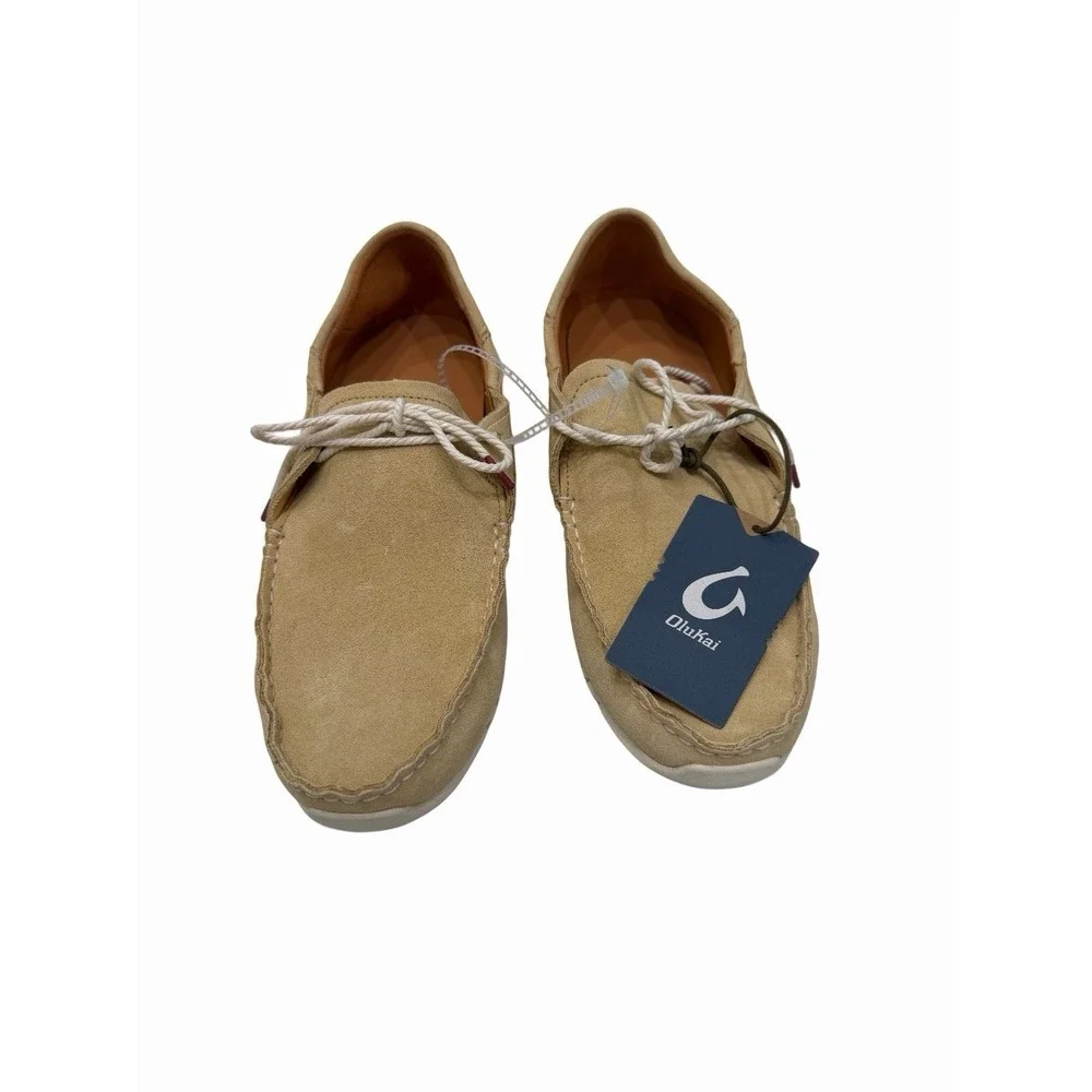 Olukai Men's Ka'a Driver Suede In Golden Sand Golden Sand Size 11 NWT